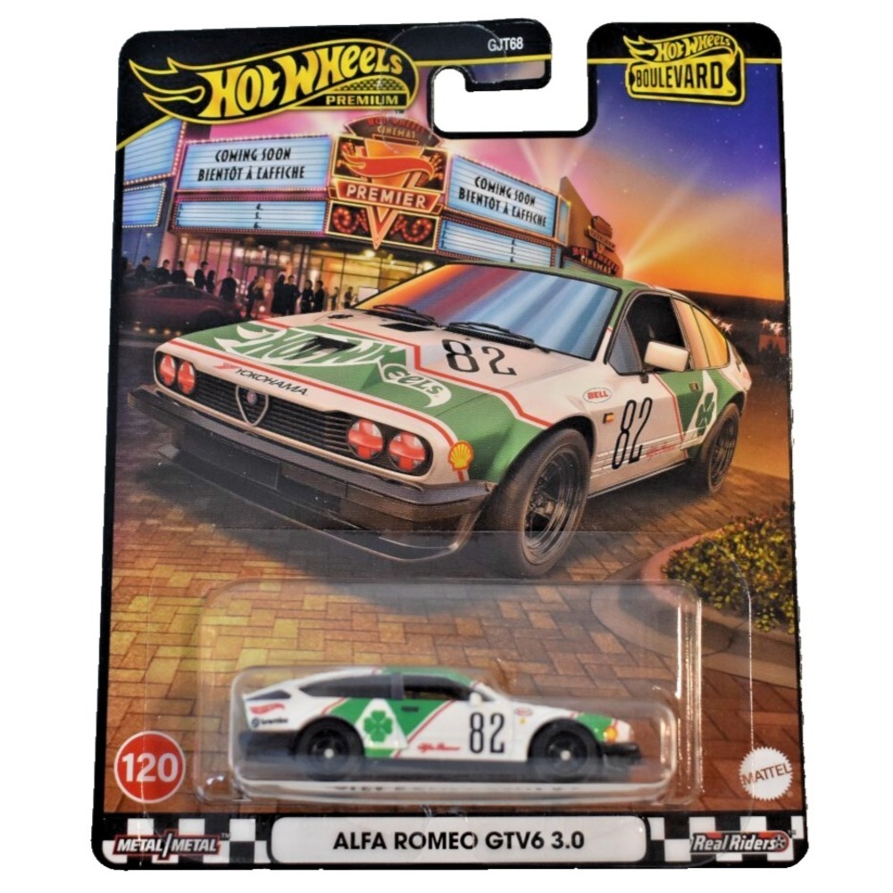 Hot Wheels Premium Boulevard Alfa Romeo GTV6 3.0 #120 Real Riders